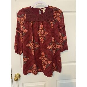 Matilda Jane Just Imagine Emmaline Floral Print Swing Girls‎ Dress Size 12